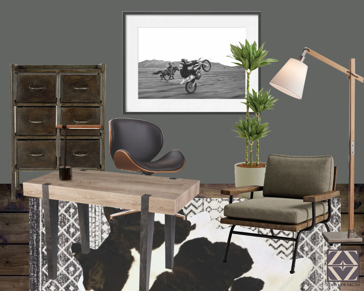 Rustic Industrial - Home Office – Zoho Designs